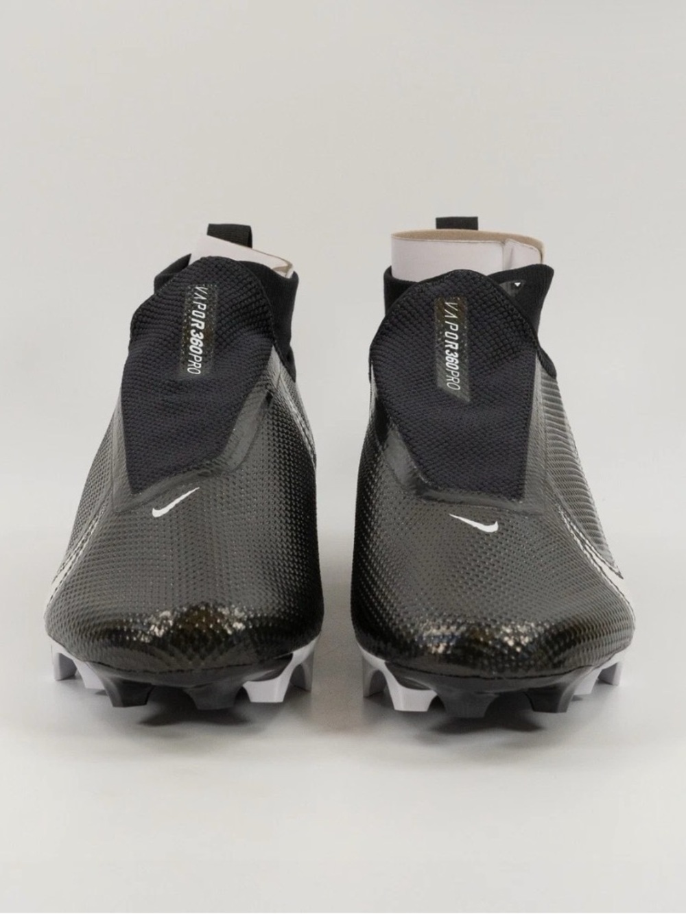 Nike Men’s Black Football Cleats with White Accents